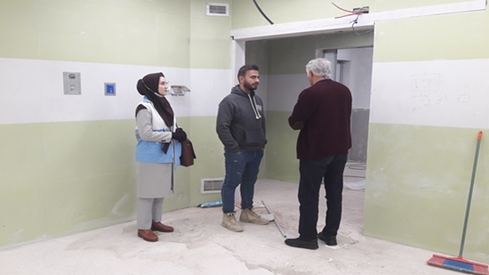 بازدید کارشناسان مرکز سلامت محیط و کار معاونت بهداشت دانشگاه  از بیمارستان ۴۰۰ تختخوابی شهرستان اسلامشهر 